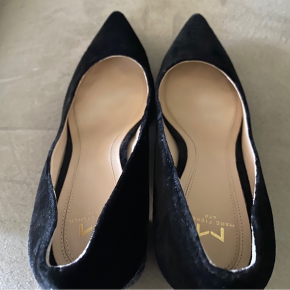 Marc Fisher Ltd. Zack Black Velvet Glitter Pumps - Picture 9 of 12